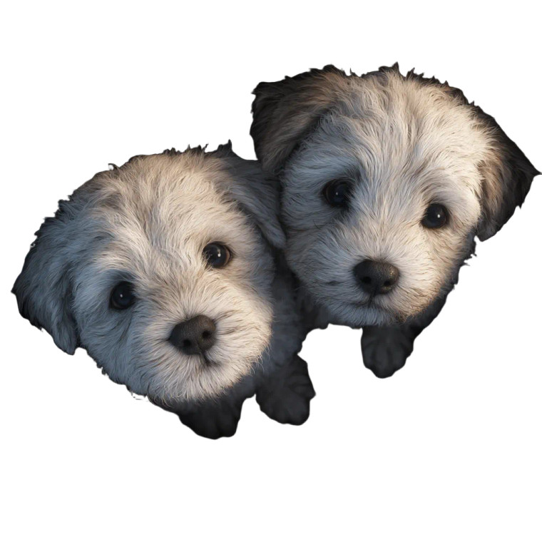 Abandoned Bichon Puppies Vinyl Car Decal Sticker – Waterproof & UV-Resistant 