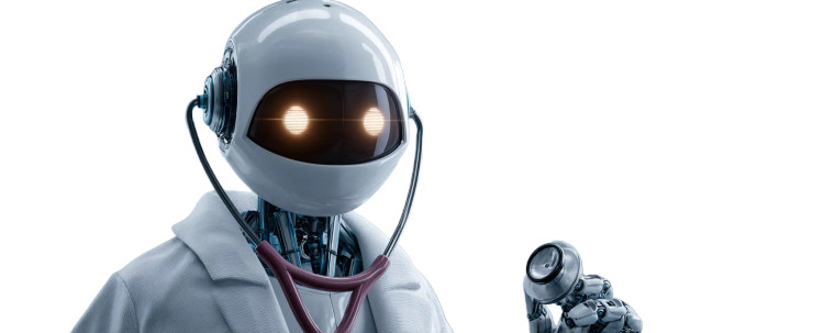 Futuristic Healthcare Robot Vinyl Car Decal Sticker – Waterproof & UV-Resistant 