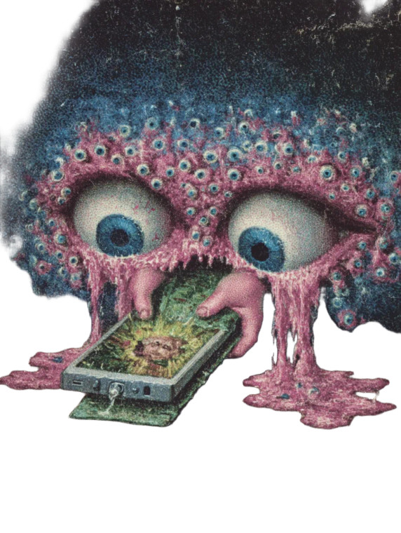 Melting Hands Eyes Vinyl Car Decal Sticker – Waterproof & UV-Resistant 