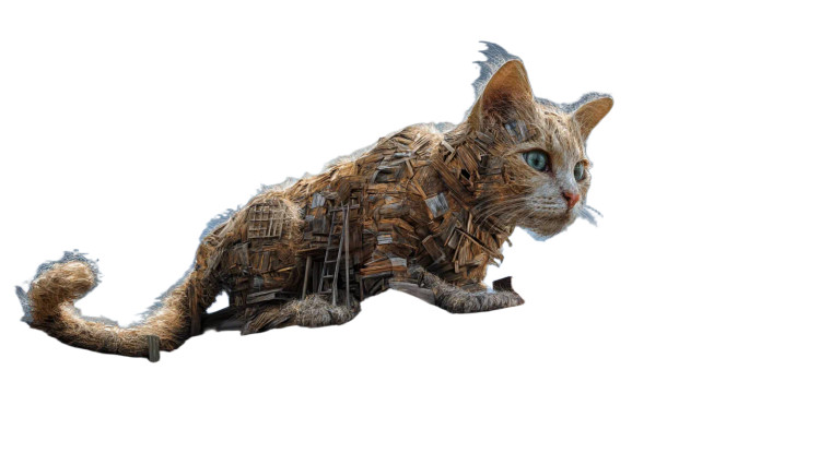 Giant Cat Vinyl Car Decal Sticker – Waterproof & UV-Resistant 