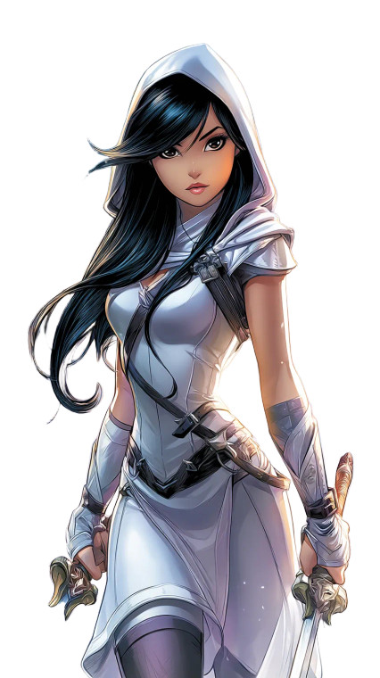 Fantasy Assassin Vinyl Car Decal Sticker – Waterproof & UV-Resistant 