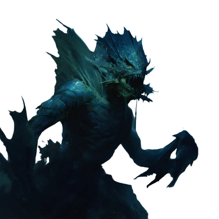 Undead Fishfolk Monster Vinyl Car Decal Sticker – Waterproof & UV-Resistant 