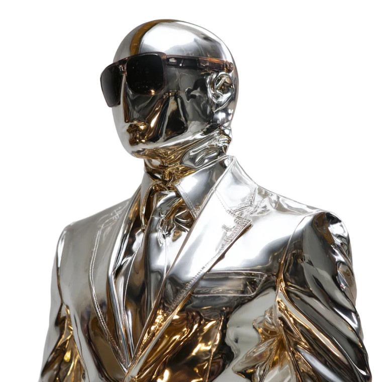 Shiny Rubber Suit Vinyl Car Decal Sticker – Waterproof & UV-Resistant 