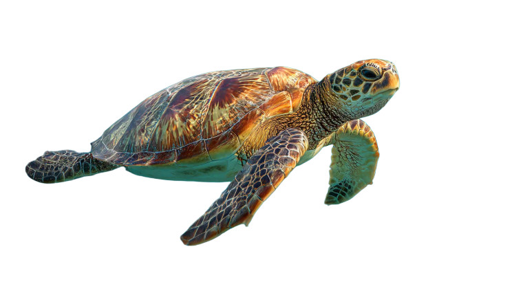 Majestic Sea Turtle V2 Vinyl Car Decal Sticker – Waterproof & UV-Resistant 