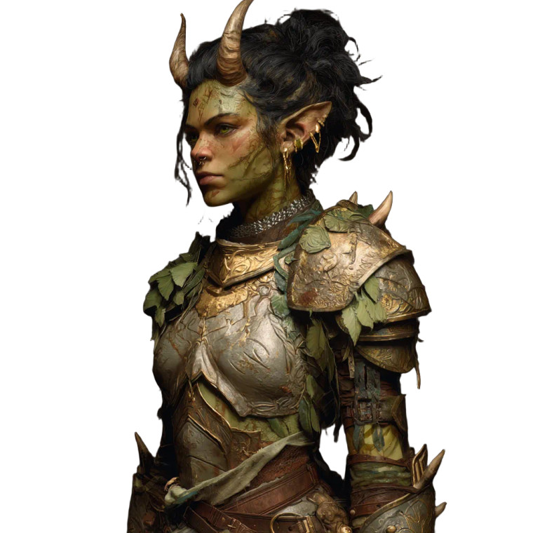 Half-Orc Warrior V12 Vinyl Car Decal Sticker – Waterproof & UV-Resistant 