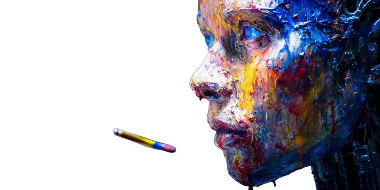 Robot Painting Portrait V2 Vinyl Car Decal Sticker – Waterproof & UV-Resistant  Robot Painting Portrait V2 Vinyl Car Decal Sticker – Waterproof & UV-Resistant