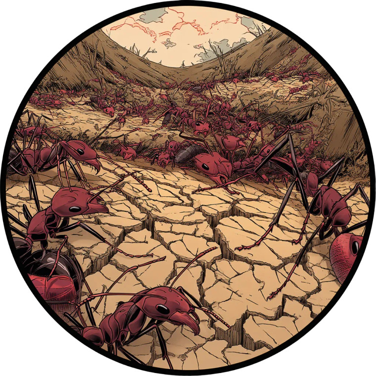 Dark Ant Swarm Vinyl Car Decal Sticker – Waterproof & UV-Resistant 