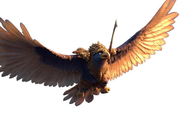Heroic Eagle Jatayu Vinyl Car Decal Sticker – Waterproof & UV-Resistant 