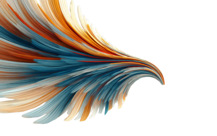 Abstract Phoenix Wing Vinyl Car Decal Sticker – Waterproof & UV-Resistant 