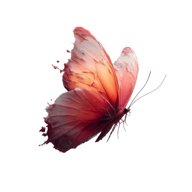 Pink Watercolor Butterfly Vinyl Car Decal Sticker – Waterproof & UV-Resistant 