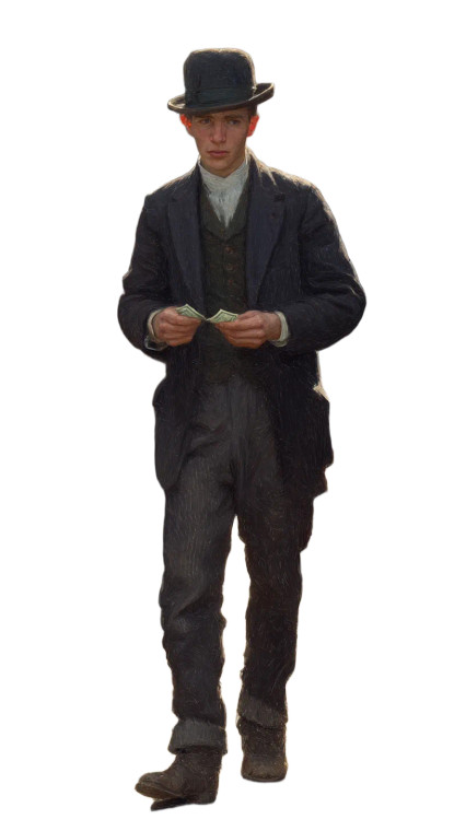 Determined Young Man V6 Vinyl Car Decal Sticker – Waterproof & UV-Resistant 