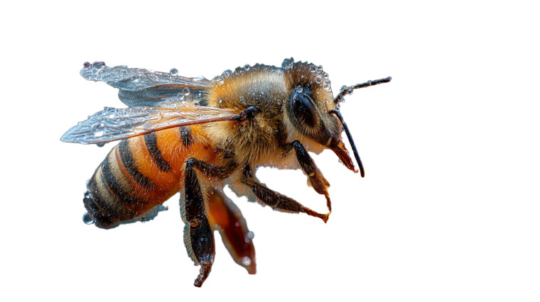 Macro Honeybee Close-Up Vinyl Car Decal Sticker – Waterproof & UV-Resistant 