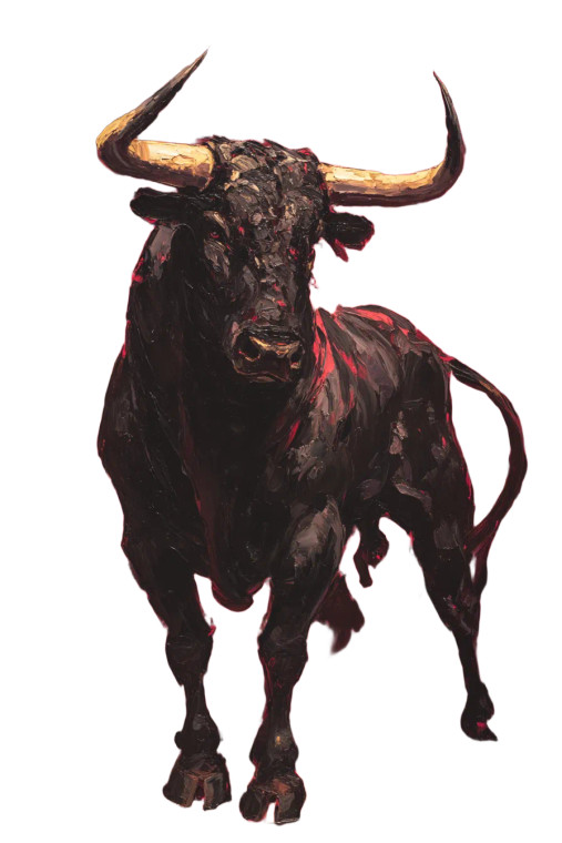 Spanish Bull Silhouette V2 Vinyl Car Decal Sticker – Waterproof & UV-Resistant 