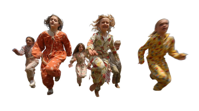 Sack Race Kids Vinyl Car Decal Sticker – Waterproof & UV-Resistant 