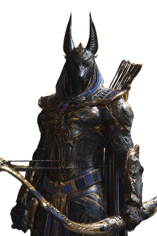 Anubis Archer Vinyl Car Decal Sticker – Waterproof & UV-Resistant 