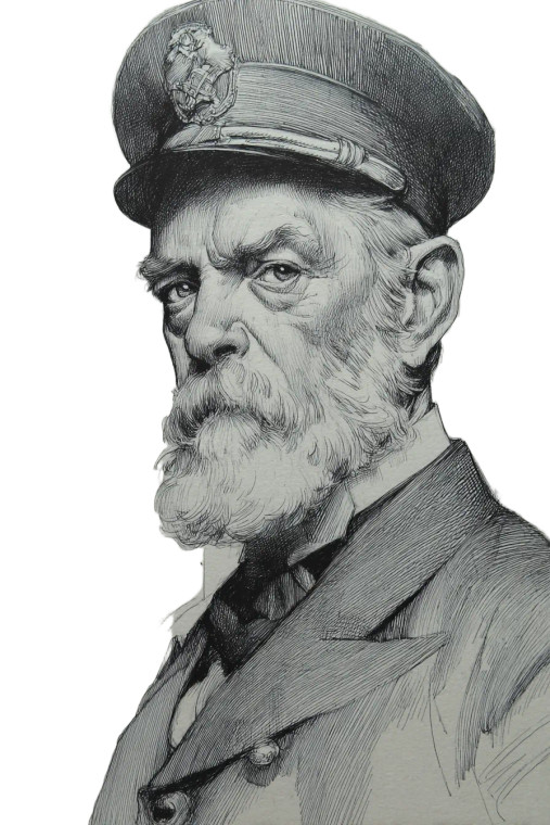 Sea Captain V2 Vinyl Car Decal Sticker – Waterproof & UV-Resistant 