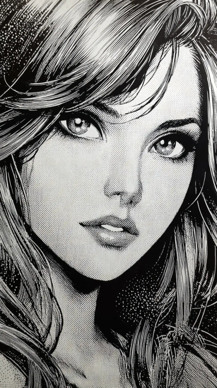 Comic Style Portrait V3 Vinyl Car Decal Sticker – Waterproof & UV-Resistant 