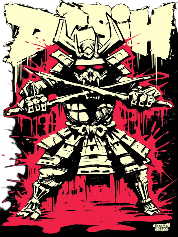 Oni Samurai Stance Vinyl Car Decal Sticker – Waterproof & UV-Resistant 