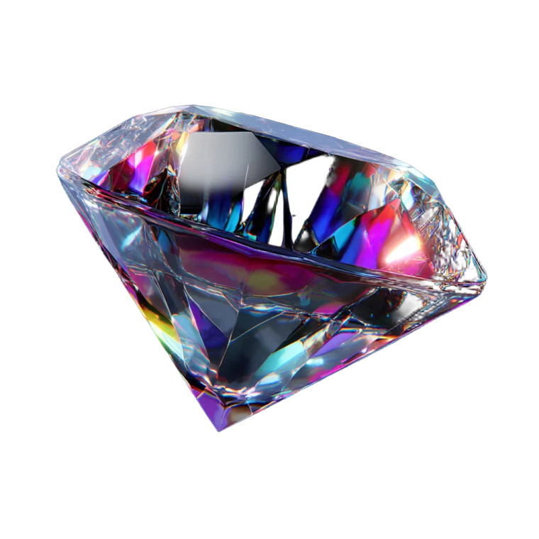 Floating Colorful Diamond Vinyl Car Decal Sticker – Waterproof & UV-Resistant 