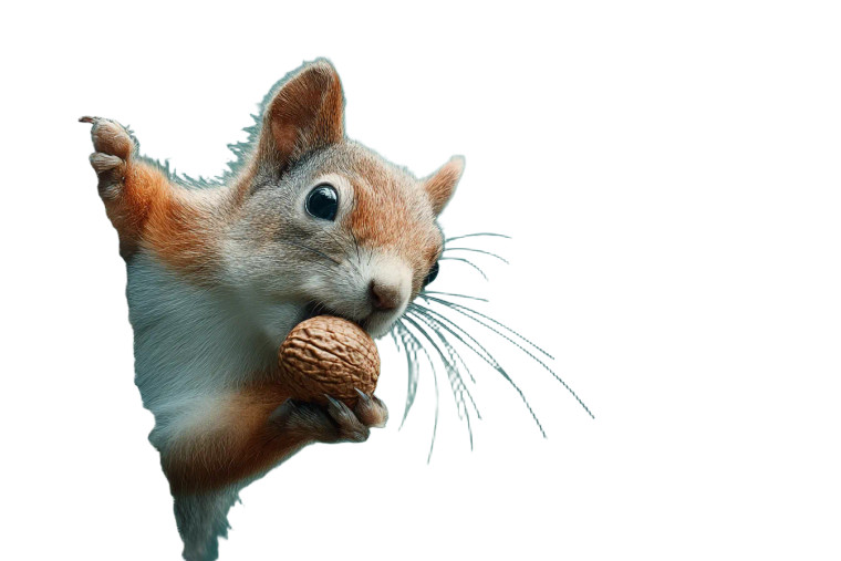 Red Squirrel Climbing Vinyl Car Decal Sticker – Waterproof & UV-Resistant 