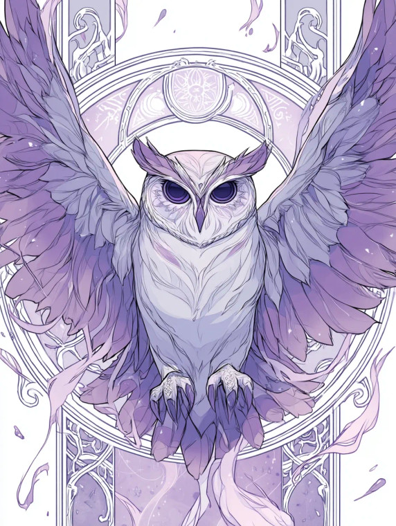 Mystical Owl Crest Vinyl Car Decal Sticker – Waterproof & UV-Resistant 