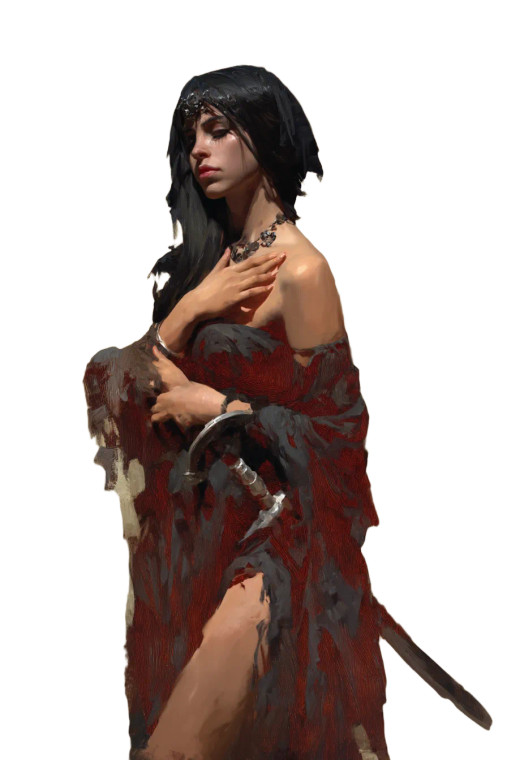 Goth Barbarian Woman V3 Vinyl Car Decal Sticker – Waterproof & UV-Resistant 