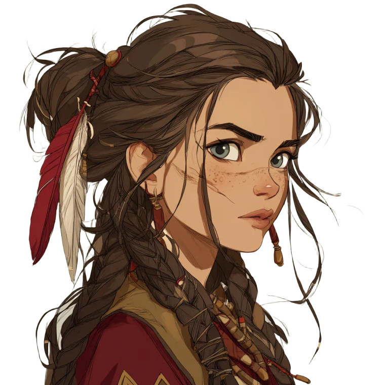 Female Kender Avatar Vinyl Car Decal Sticker – Waterproof & UV-Resistant 