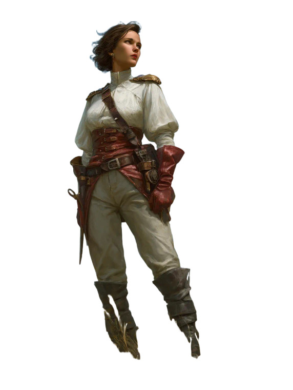 Fantasy Airship Captain Vinyl Car Decal Sticker – Waterproof & UV-Resistant 