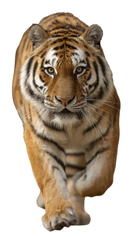 Bengal Tiger Charge Vinyl Car Decal Sticker – Waterproof & UV-Resistant 