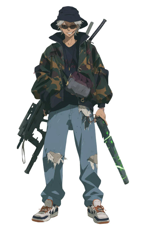 Urban Fantasy Character Vinyl Car Decal Sticker – Waterproof & UV-Resistant 