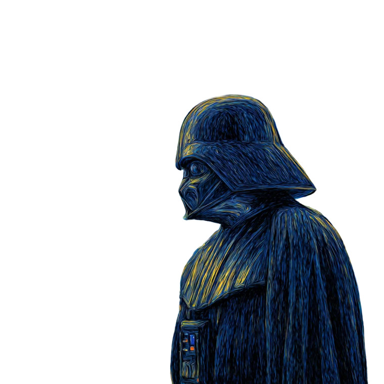 Vader Starry Night Vinyl Car Decal Sticker – Waterproof & UV-Resistant 