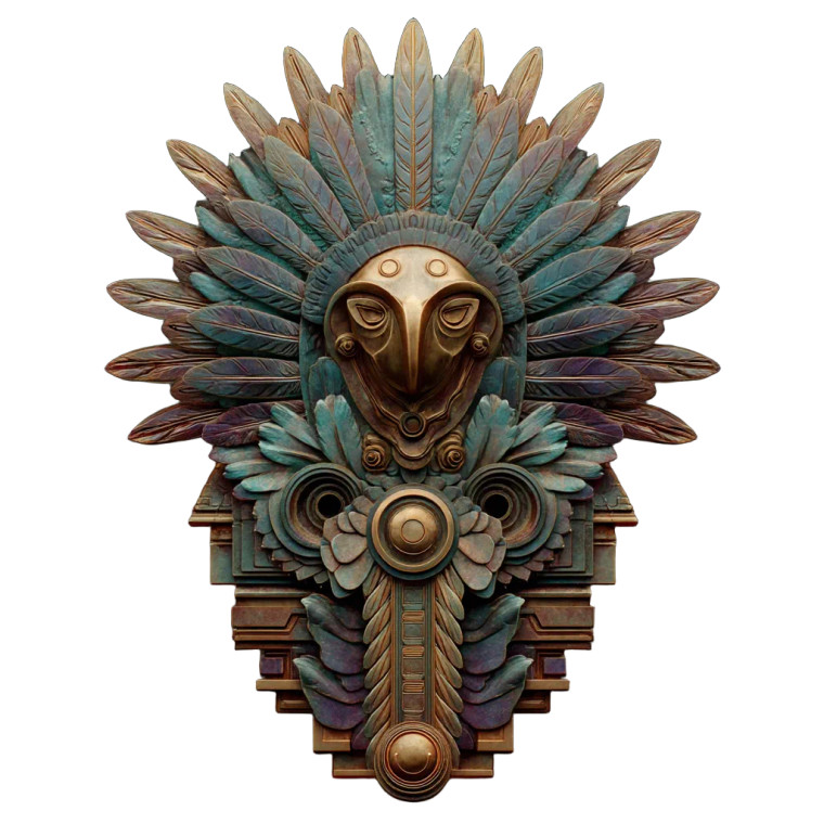 Mythic Deity Sculpture Vinyl Car Decal Sticker – Waterproof & UV-Resistant 