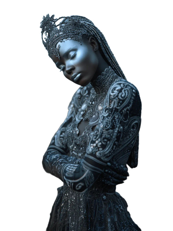 African Goddess Vinyl Car Decal Sticker – Waterproof & UV-Resistant 