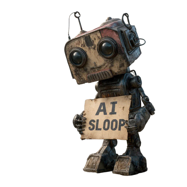 Sad Robot V2 Vinyl Car Decal Sticker – Waterproof & UV-Resistant 