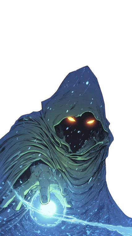 Mysterious Cloaked Figure V10 Vinyl Car Decal Sticker – Waterproof & UV-Resistant 