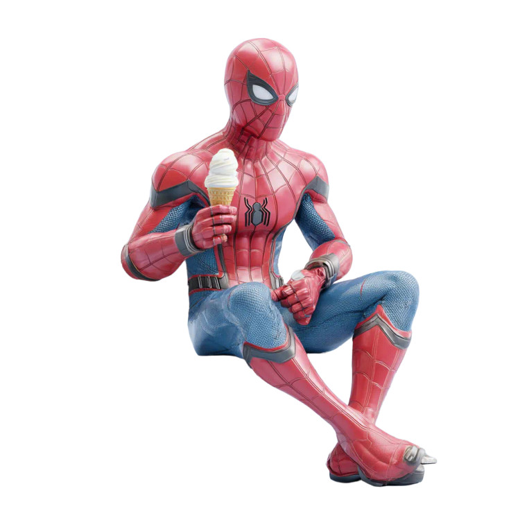 Spider-Man Eating Ice Cream Vinyl Car Decal Sticker – Waterproof & UV-Resistant 