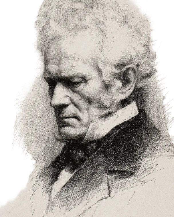 Thinking Schopenhauer Vinyl Car Decal Sticker – Waterproof & UV-Resistant 