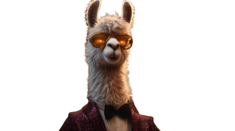 Dapper Llama Vinyl Car Decal Sticker – Waterproof & UV-Resistant 