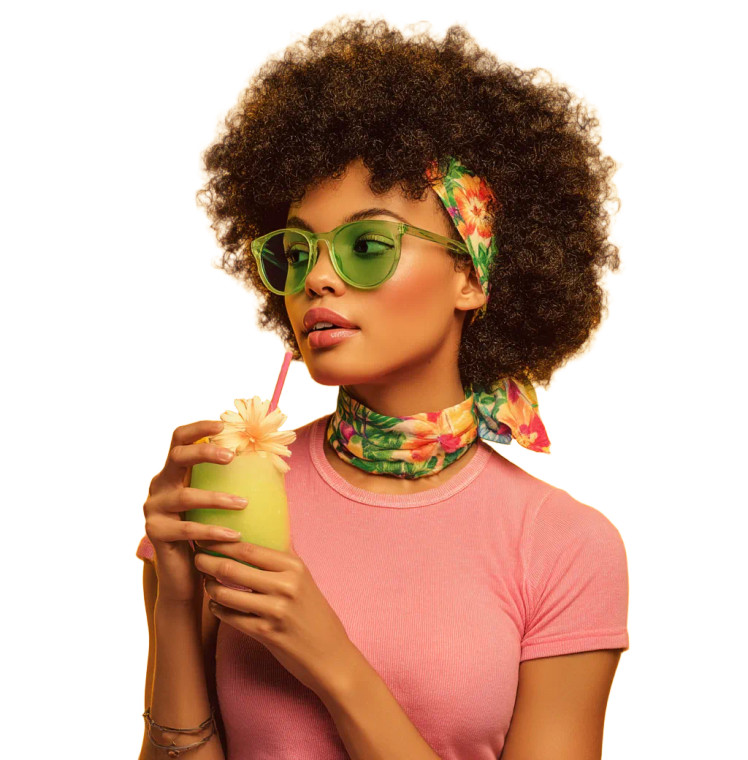 Happy Woman Tropical Vinyl Car Decal Sticker – Waterproof & UV-Resistant  Happy Woman Tropical Vinyl Car Decal Sticker – Waterproof & UV-Resistant