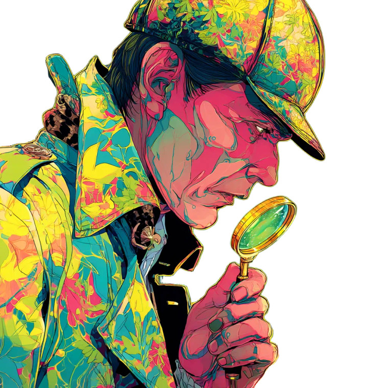 Futuristic Sherlock Holmes Vinyl Car Decal Sticker – Waterproof & UV-Resistant 