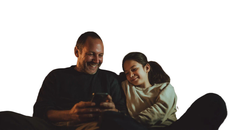 Father And Daughter V29 Vinyl Car Decal Sticker – Waterproof & UV-Resistant 