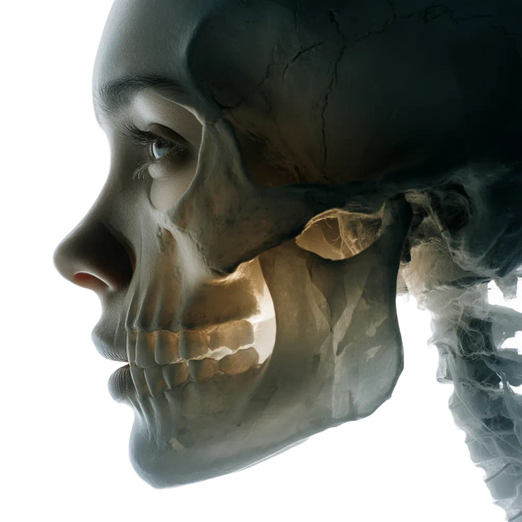 Transparent Face Skull Vinyl Car Decal Sticker – Waterproof & UV-Resistant 
