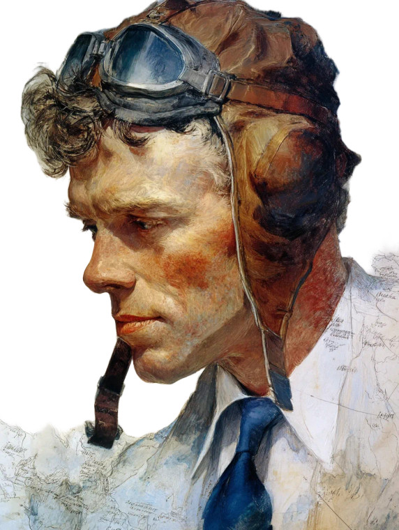 Charles Lindbergh Portrait Vinyl Car Decal Sticker – Waterproof & UV-Resistant 