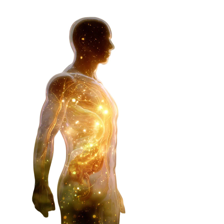 Glowing Human Silhouette V2 Vinyl Car Decal Sticker – Waterproof & UV-Resistant 