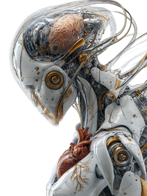 Ai Robot V4 Vinyl Car Decal Sticker – Waterproof & UV-Resistant 