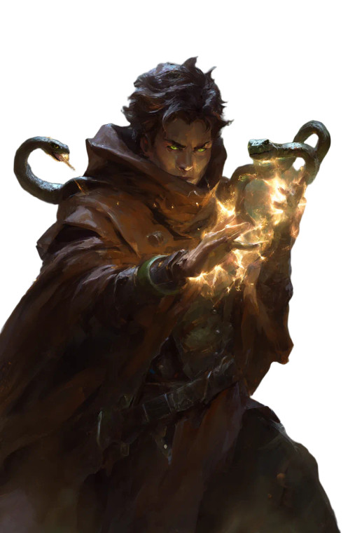 Yuan-Ti Wizard Vinyl Car Decal Sticker – Waterproof & UV-Resistant 