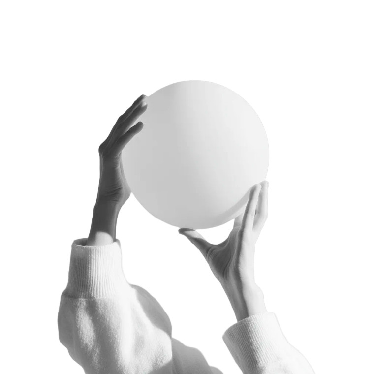 Holding Round Object Vinyl Car Decal Sticker – Waterproof & UV-Resistant 