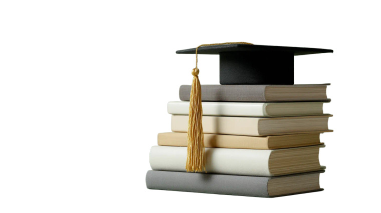 Graduation Book Stack Vinyl Car Decal Sticker – Waterproof & UV-Resistant 