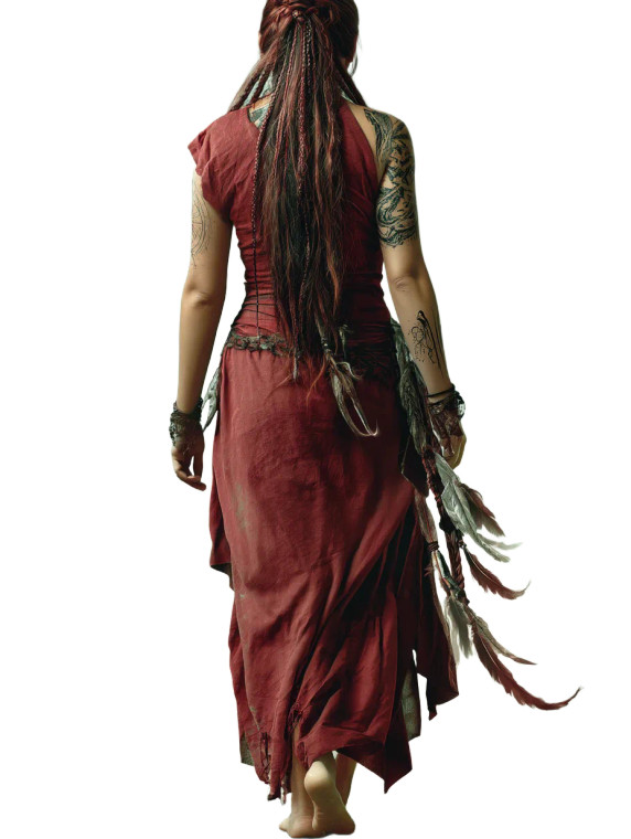 Mystical Viking Woman Vinyl Car Decal Sticker – Waterproof & UV-Resistant 