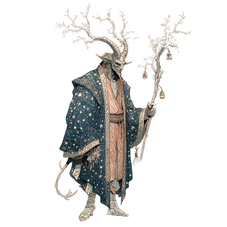 Satyr Wizard Vinyl Car Decal Sticker – Waterproof & UV-Resistant 